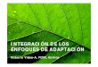 INTEGRACIÓN DE LOS ENFOQUES DE ADAPTACIÓN - iucn.org · Conceptos clave en los enfoques de ... – Uso sostenible de los recursos naturales y del ambiente en general ... ciencia