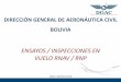 DIRECCIÓN GENERAL DE AERONÁUTICA CIVIL BOLIVIA OACI DGAC... · Objetivo Dar a conocer a la comunidad aeronáutica internacional, las actividades de la Unidad de Ensayos en Vuelo
