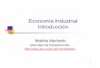 Economía Industrial Introducción - eco.uc3m.esmmachado/Teaching/Industrial2008_2009/1. Tema1.pdf · Economía Industrial - Matilde Machado Introducción 14 1.1. Medidas de Concentración