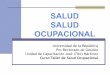 SALUD OCUPACIONAL - capacitacion.edu.uy · Basados en el Modelo Obrero Italiano de los años 60 