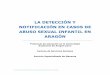 LA DETECCIÓN Y NOTIFICACIÓN EN CASOS DE ABUSO …aragon.es/estaticos/GobiernoAragon/Organismos/InstitutoAragonesSe... · Conductas hipersexualizadas o autoeróticas infrecuentes