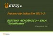 Proceso de inducción 2011-2 - Universidad El Bosque · ¿Qué es SALA? Es el Sistema de gestión académica en línea de la Universidad El Bosque ¿Para qué le sirve SALA a los