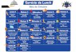 Servicio de Lunch - rafaelbucheli.com · Piña en almíbar Jugo de tomate Huevo revuelto con jamón Granadilla Jugo de frutimora Ceviche de pescado con Canguil Orito Jugo de babaco