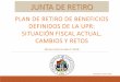 PLAN DE RETIRO DE BENEFICIOS DEFINIDOS DE LA UPR ... · Efecto de los cambios en el Sistema de Retiro del 2015 al presente. Planes de Retiro. ... 2 Estado Financiero UPR 2011 al 2015