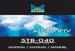 STB-040 - Alcad.net · Dentro de este menú podemos movernos por las diferentes pantallas de configuración para conseguir ajustar todos los parámetros del módulo. El modo navegación