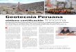 Geotecnia Peruana ISOS.pdf · 104 MINERÍA & ENERGÍA Geotecnia Peruana obtiene certificación Trinorma Geotecnia Peruana asesorada por la empresa certificadora Bureau Veritas