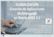 GLOBALIZACIÓN Creación de Aplicaciones Multilenguaje en ...clartechsolutions.com/wp-content/uploads/2017/12/Globalización... · • Co-Fundadora del Grupo de Usuarios Oracle de