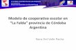 Modelo de cooperativa escolar en “La Falda” provincia de ... · Modelo de cooperativa escolar en “La Falda” provincia de Córdoba ... Proyecto kiosco ... MENDOZA Bs. AIRES