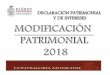 DECLARACIÓN PATRIMONIAL Y DE INTERESES - juarez.gob.mxjuarez.gob.mx/cms/img/formatos_dec/modificacion_2018.pdf · permisos o concesiones, Áreas técnicas, Licitación y adjudicación