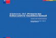 Síntesis del Proyecto Educativo Institucional · • Orientaciones para la elaboración del Proyecto educativo institucional, marco legal y estructura básica, Mineduc 2015. Validación