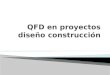 QFD en proyectos diseño construcción · PPT file · Web view2009-09-07 · En general QFD puede ser aplicada en todaslasfases de un proyectodesde la definición de requerimientoshastasufabricación