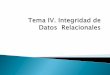 4 Integridad de datos relacional: llaves - uprr.edu.mxuprr.edu.mx/Introduccion a las Bases de Datos UNIDAD IV.pdf · 4 Integridad de datos relacional: llaves candidatas y temas relacionados