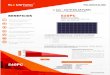 240 – 260 W SOLAR PANEL · Los materiales que componen los paneles fotovoltaicos y los posibles defectos que se deban al proceso de la fabricación por un periodo de 10 años. Generación