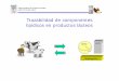 Trazabilidad de componentes lipídicos en productos lácteos · DETERMINACION DE ESTEROLES - CALIDAD NUTRICIONAL: NIVEL DE COLESTEROL ... -Alteración cualitativa y cuantitativa de