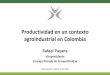 Retos de productividad en Colombia - compite.com.co · El estudio indica que los factores clave de la productividad ... No podemos perder de vista que en cualquier caso los rendimientos