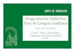 Programación Didáctica Área de Lengua castellanaceipsp.es/wp-content/uploads/ProgDidactica-1erCiclo-Lengua.pdf · Programación Didáctica Área de Lengua castellana Primer ciclo