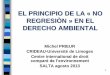 EN EL DERECHO AMBIENTAL - escuelamagistratura.gov.ar · Art.12 Convenio Europeo del Paisaje ... Peru (2012): no reducir las normas, ... art. 37 Carta de los derechos