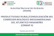 Autoridad Nacional del Ambiente (ANAM) Corredor Biológico …produccionsostenibleybiodiversidad.org/wp-content/documentos/... · productores rurales de baja escala en Panamá. 