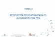 TEMA 3 RESPUESTA EDUCATIVA PARA EL ALUMNADO CON …autismocastillayleon.com/wp-content/uploads/2016/06/tema_3... · - Fechas señaladas con pictogramas - Periodos vacacionales. SISTEMAS