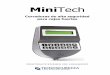 IU MiniTech 04 esp - tecnosicurezza.it · Manager (01) y usuarios (02-49): apertura con retardo..... 5 Usuarios de apertura inmediata (50-59): apertura sin retardo ... Ajustar contraste