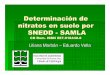 Determinación de nitratos en suelo por SNEDD -SAMLA · Determinación de nitratos en suelo por SNEDD -SAMLA CD Rom. ISBN 987 -918440 -8 Liliana Marb án – Eduardo Vella. Etapas