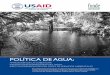POLÍTICA DE AGUA - FUNDE Repository · Propuesta de Estrategia de Ampliacion de Cobertura de Agua Potable y Saneamiento en El Salvador Esta publicación fue producida por la Fundación