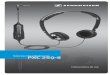 Stereo Headphones PXC 250-II - assets.sennheiser.com · manual de instrucciones antes de utilizar el pro-ducto. • Conserve el manual de instrucciones de tal forma que se encuentre