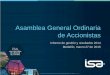 Asamblea General Ordinaria de Accionistas - isa.co · Estrategia corporativa ISA 2020 4 En 2014 comenzó el cambio organizativo más relevante de ISA, donde se hizo la separación