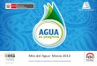 Mes del Agua- Marzo 2013 - Inicio | ANA del mes del agua 2013- dgcci-ana.pdf · Esfera del Agua tiene como objetivo mundial, crear conciencia tanto acerca de la capacidad para incrementar