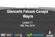 Giancarlo Falconi Canepa Wayra Guest Speaker - gsl.mit.edugsl.mit.edu/media/programs/peru-summer-2014/materials/e11-__guest... · Guest Speaker Giancarlo Falconi Canepa Wayra Lecture