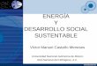 ENERGÍA Y DESARROLLO SOCIAL SUSTENTABLEf3n... · Indicadores Energéticos Considerando que el desarrollo sostenible (social, económico y medio ambiental) está relacionado directamente