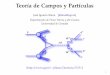 Teoría de Campos y Partículas - Home | Universidad de ...jillana/Docencia/TCP/t1.pdf · Procesos elementales en Electrodinámica Cuántica ... Fundamentos de renormalización 