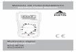 MANUAL DE FUNCIONAMIENTO INSTRUCTIONS MANUALkps-soluciones.es/wp-content/uploads/2017/08/Manual-KPS-MT60.pdf · S-MT60 • Multímetro digital ESP - La corriente CC directa es de