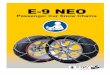 Instrucciones E9 BASIC (V.3) - irs-trading.com E9 Neo.pdf · IT Battistrada fabbricato con maglia quadrata in acciaio cementato e zincato di 9 mm di larghezza. Alaggio in acciaio