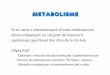 METABOLISME · 2018-11-08 · Metabolisme •CATABOLISME reaccions que transformen molècules orgàniques complexes en altres més senzilles, alliberant energia •ANABOLISME reaccions
