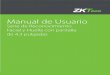 Manual de Usuario - ZKTeco Latinoaméricazktecolatinoamerica.com/documentos/tiempo-y-asistencia/Reconoci... · Nota: Registre y verifique la huella digital con la ubicación apropiada