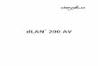 devolo dLAN 200 AV · 2018-10-17 · 3 Software devolo dLAN 200 AV ... o sin cables LAN y Wireless LAN, ... En este capítulo se describen los elemen tos de conexión y control del