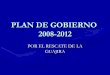 PLAN DE GOBIERNO 2008-2012 - cne.gov.vecne.gov.ve/divulgacion_regionales_2008/programas/21/07/V-8509432.pdf · boticas comunales. • proyecto para equipamiento comunicacional de
