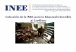 Colección de la INEE para la Educación Sensible al Conflictos3.amazonaws.com/inee-assets/resources/INEE_CSE_Pack_Presentation_ES.pdf · Conflicto? Es el proceso de: 1)Entender el