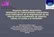 Proyecto ARCAL (RLA/5/051) Utilización de radionucleidos ...arcal.unsl.edu.ar/documentos/RLA5051-uruguay.pdf · Latina, el Caribe y la Antártida" MSc Quim.Pablo Cabral Prof. Adjunto