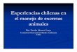 Experiencias chilenas en el manejo de excretas animalesaguascalientesgranvision.org/conferencias/6a Conf Dra. Zandra Monreal... · Producción promedio de excretas bovinos 48 litros