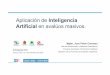 Aplicación de Inteligencia Artificial en avalúos masivos. · Mario Piumetto Aplicación de Inteligencia Artificialen avalúos masivos. XI Simposio CPCI Cancun, Mx, 5 al 7 de setiembre