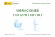 VIBRACIONES CUERPO ENTERO - insst.es · Centro Nacional de Verificación de Maquinaria- CNVM Vibraciones cuerpo entero Begoña Juan y Seva UNE-ISO 2631-1 Vibraciones y choques mecánicos