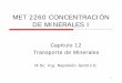 MET 2260 CONCENTRACIÓN DE MINERALES I - …docentes.uto.edu.bo/njacintoe/wp-content/uploads/M2260-Capitulo-12.pdf · 2 INTRODUCCIÓN En una planta de procesamiento de minerales no