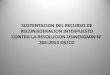 SUSTENTACION DEL RECURSO DE ... - osinerg.gob.pe · sustentacion del recurso de reconsideracion interpuesto contra la resolucion osinergmin n° 203-2013 os/cd •