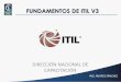 FUNDAMENTOS DE ITIL V3 - capacitacion.contraloria.gob.eccapacitacion.contraloria.gob.ec/.../101/block_html/content/ITIL_parte1.pdf · ITIL V2 ITIL V3 Actualización ITIL V3 Inicia