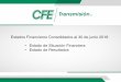 Estados Financieros Consolidados al 30 de junio 2018 ...transmision.cfe.mx/Documents/ESTADOS FINANCIEROS CFE TRANSMISION.pdf · Estado de Situación Financiera Consolidado en revisión