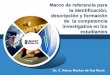 Marco de referencia para la identificación, descripción y ... · Dr. C. Nancy Montes de Oca Recio . Descripción de las competencias Investigativa Desempeño integral Objeto conceptual