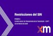 Restricciones del SINcnostatic.s3.amazonaws.com/cno-public/archivosAdjuntos/restricciones... · Todos los derechos reservados para XM S.A. E.S.P. Restricciones del SIN Dirigido a