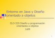 Entorno en Java y Diseño orientado a objetosprofesores.elo.utfsm.cl/~agv/elo329/1s09/lectures/JavaIntroduction.pdf · Emacs (win o Linux), Kate (linux), ... Calculadora. 12 Calculadora